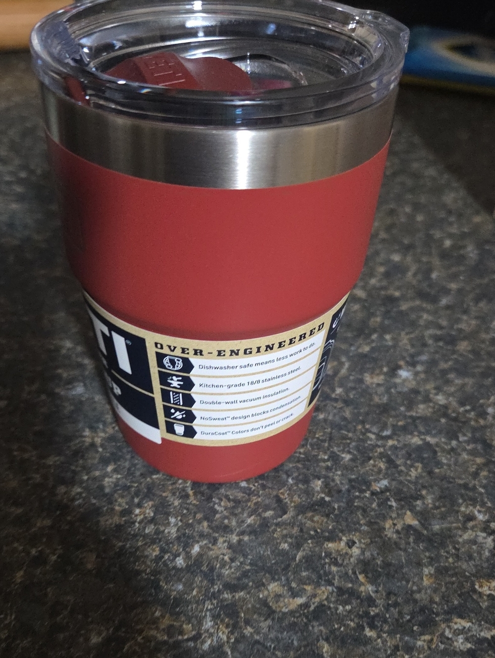 YETI Rambler 16oz Stackable Cup - Maroon - Picture 4 of 8